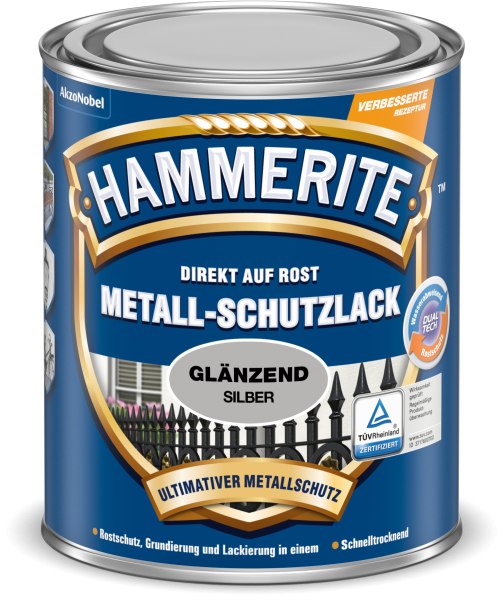 Hammerite Metallschutzlack (silber)