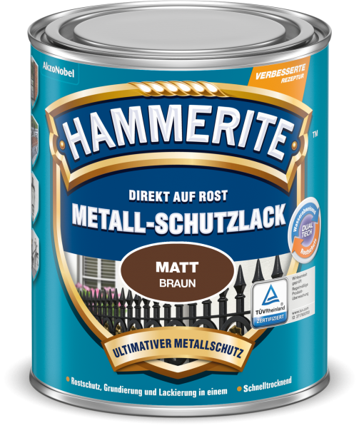 Hammerite Metallschutzlack (braun)