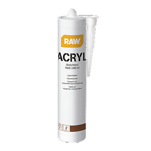 RAW Acryl-Dichtmasse weiß 280 ml-Kartusche 
