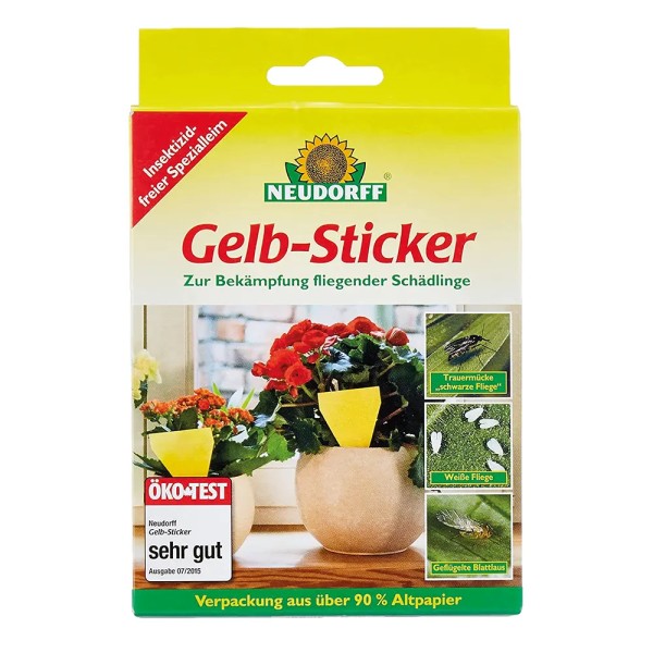 Neudorff Gelb-Sticker Klebefalle 10er-Pack