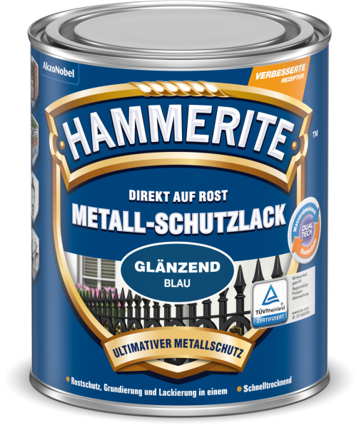 Hammerite Metallschutzlack (blau)