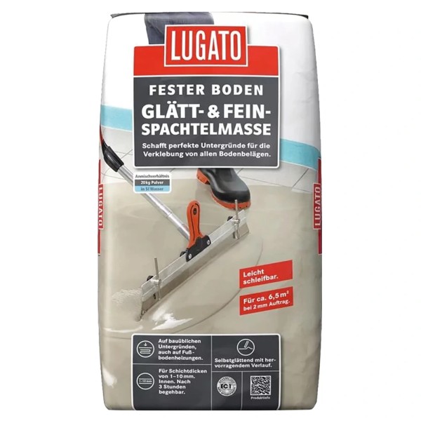 Lugato Glät- & Spachtelmasse Fester Boden 20 kg