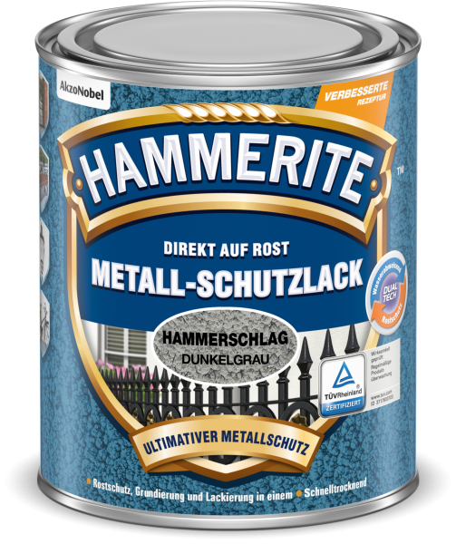 Hammerite Metallschutzlack (dunkelgrau)