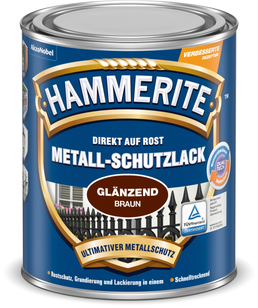 Hammerite Metallschutzlack (braun)