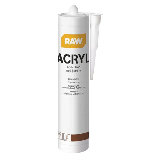 RAW Acryl-Dichtmasse weiß 280 ml-Kartusche